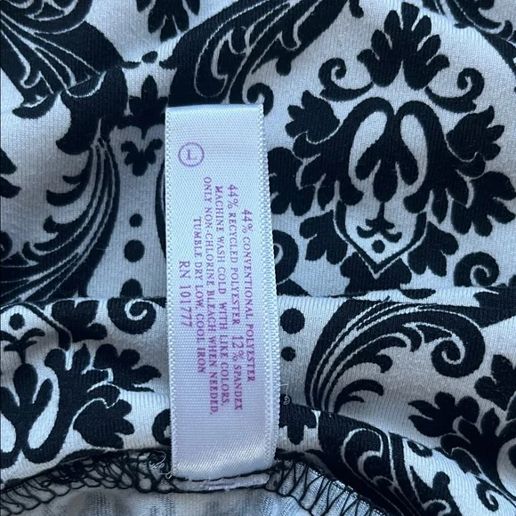 Soybu Black and White Damask Midi Skirt - Picture 3 of 7